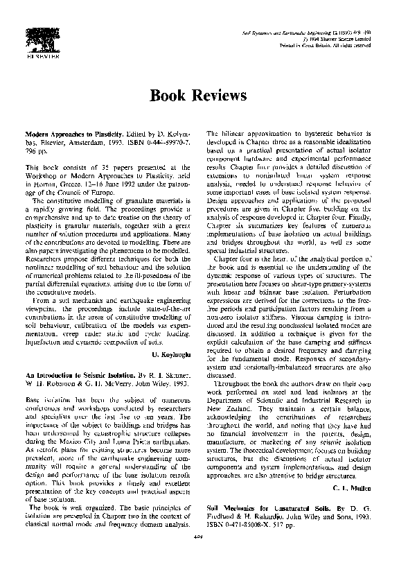 (PDF) Soil mechanics for unsaturated soils