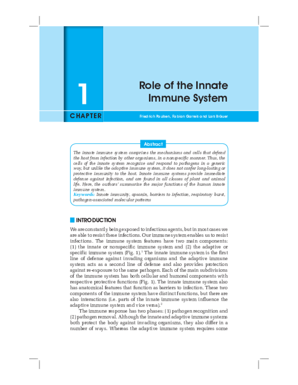 (PDF) Innate Immunity and the Eye: Role of the Innate Immune System