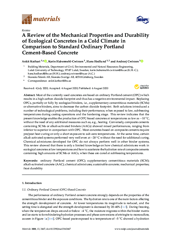 (PDF) A Review of the Mechanical Properties and Durability of ...
