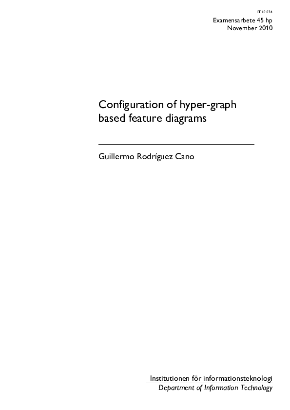 (PDF) Configuration of Hyper-graph Based Feature Diagrams