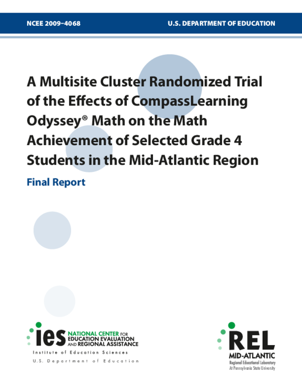 (PDF) A Multisite Cluster Randomized Trial of the Effects of ...