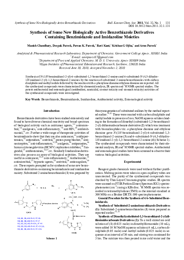 (PDF) ChemInform Abstract: Synthesis of Some New Biologically Active ...