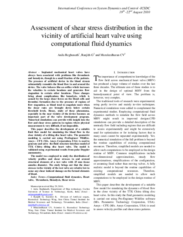 Pdf Assessment Of Shear Stress Distribution In The Vicinity Of Pdf Assessment Of Shear Stress Distribution In The Vicinity Of