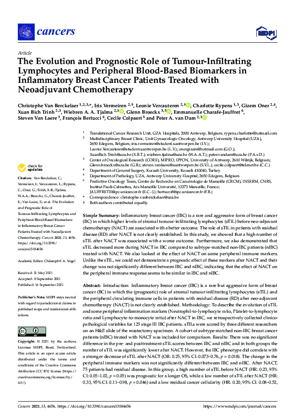 (PDF) The Evolution and Prognostic Role of Tumour-Infiltrating ...