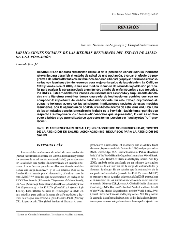  PDF Implicaciones Sociales De Las Medidas Res Menes Del Estado De 
