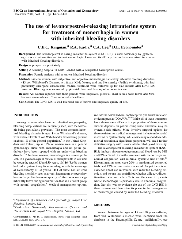 (PDF) Use of the levonorgestrel-releasing intrauterine system in breast ...