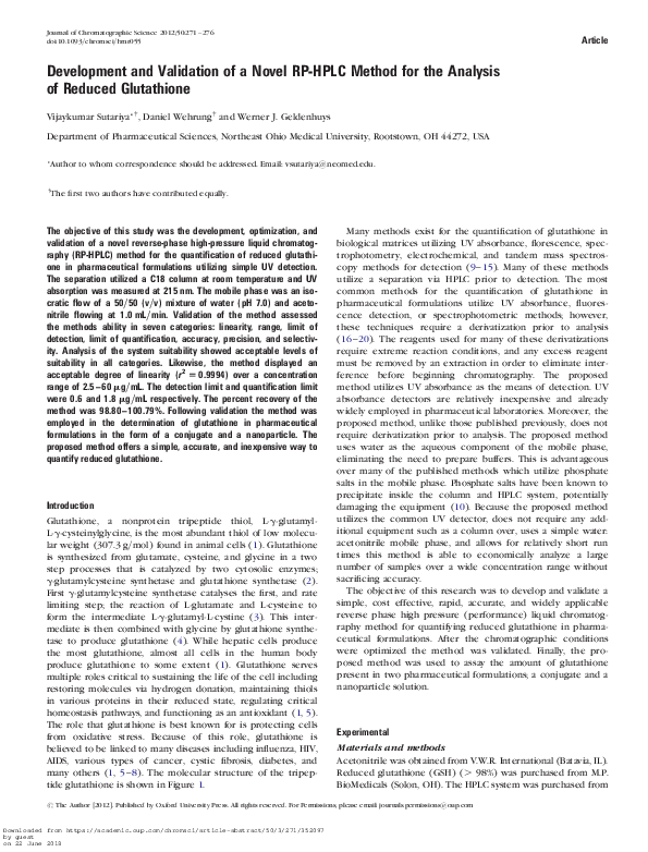 (PDF) Development and Validation of a Novel RP-HPLC Method for the ...