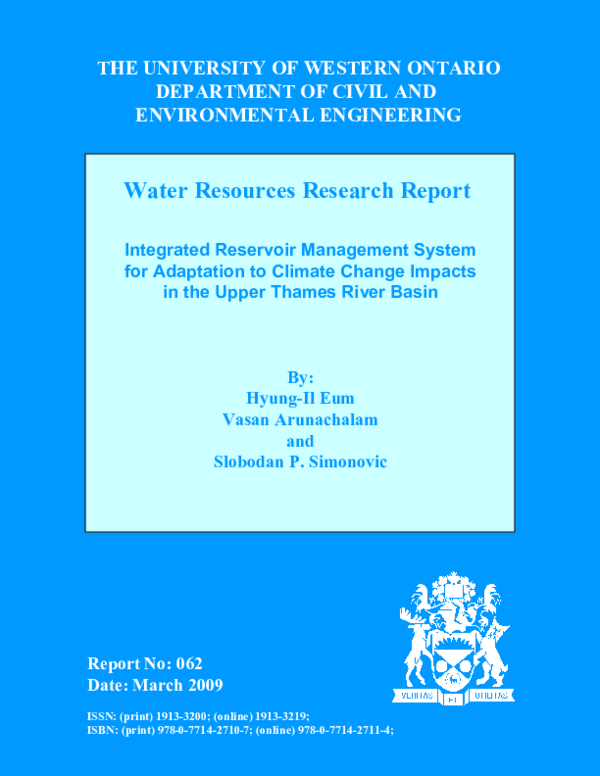 (PDF) Integrated Reservoir Management System for Adaptation to Climate