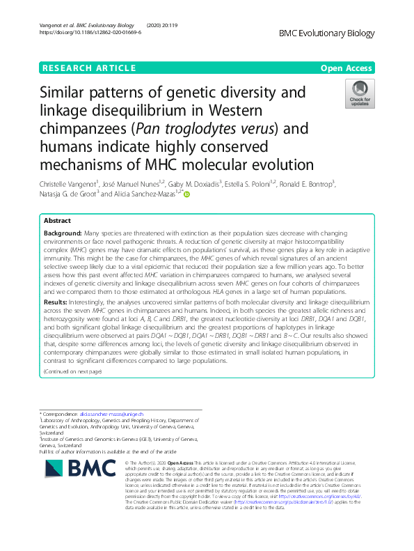 (PDF) Similar patterns of genetic diversity and linkage disequilibrium ...