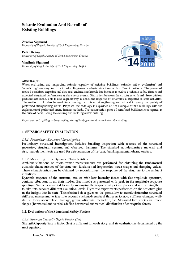 (PDF) Seismic Evaluation And Retrofit of Existing Buildings