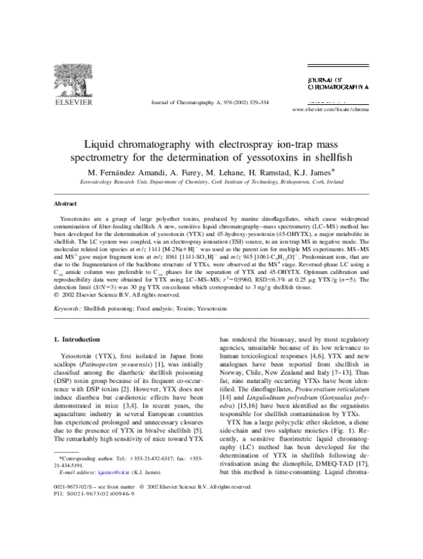 (PDF) Liquid Chromatography With Electrospray Ion-Trap Mass ...