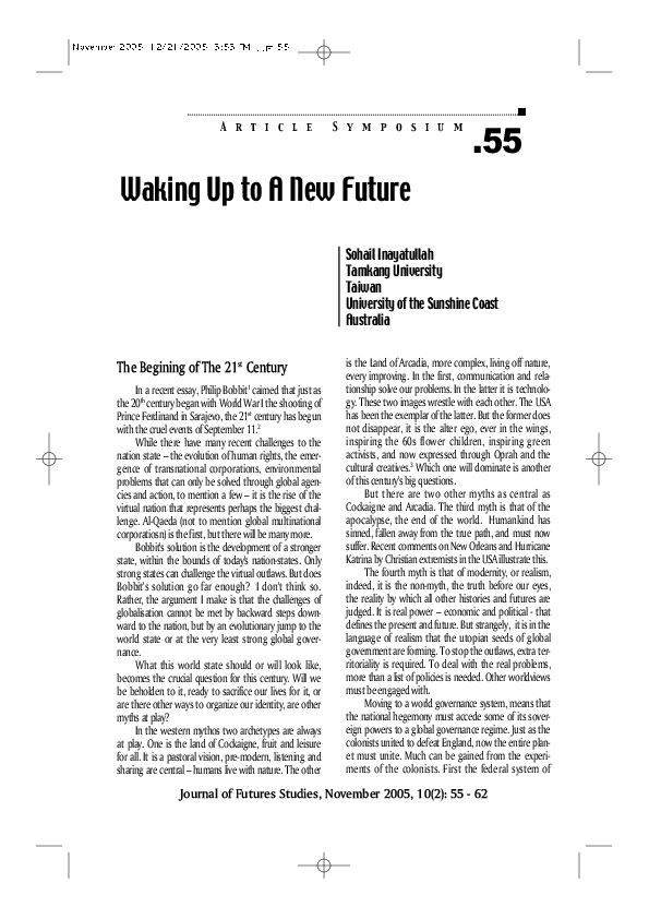 (PDF) Evolving Global Governance in the 21st Century