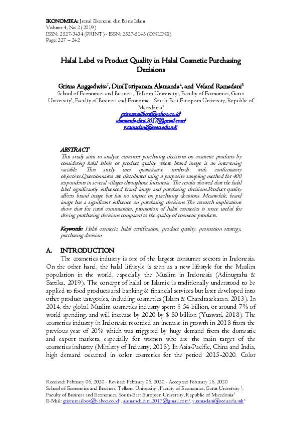 Halal Standards Research Papers Academia Edu