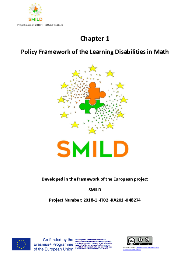 (PDF) Policy Framework of the Learning Disabilities in Math