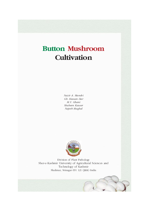 (PDF) Button Mushroom Cultivation