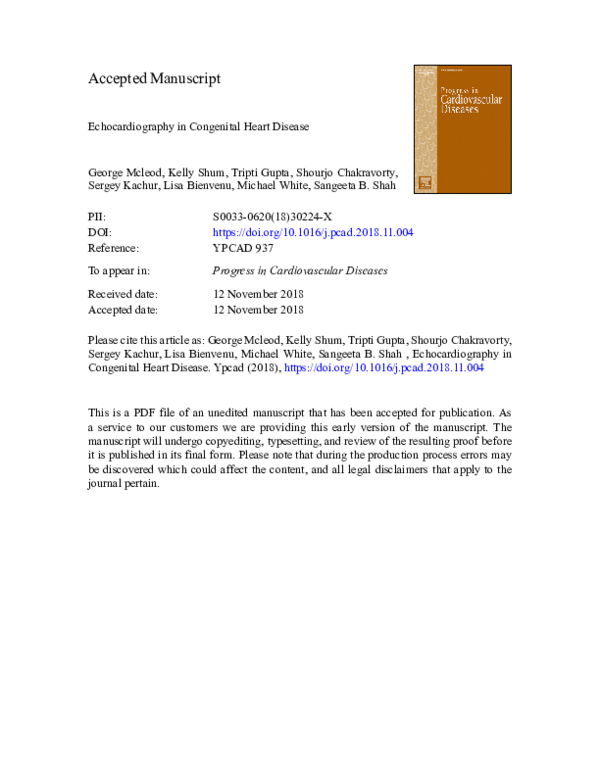(PDF) Echocardiography in congenital heart disease | Tripti Gupta ...