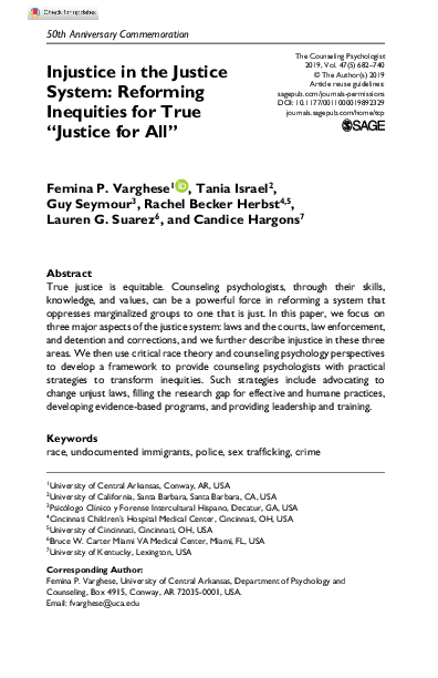 (PDF) Injustice in the Justice System: Reforming Inequities for True ...