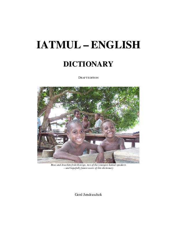 (PDF) IatmulEnglish Dictionary