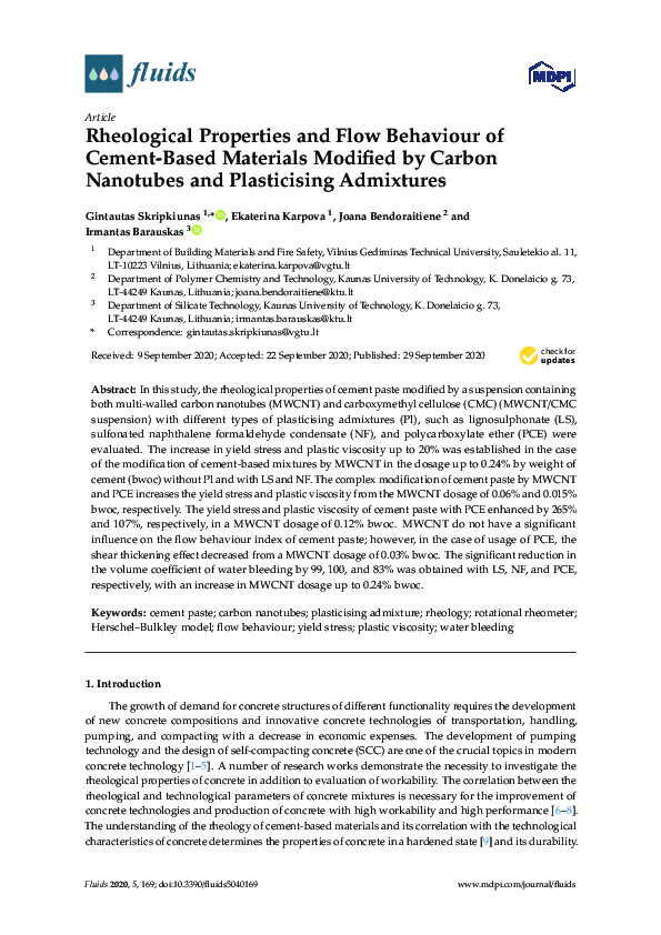 (PDF) Rheological Properties and Flow Behaviour of Cement-Based ...
