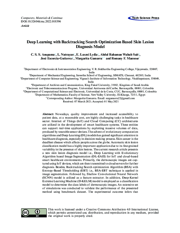 (PDF) Deep Learning with Backtracking Search Optimization Based Skin ...