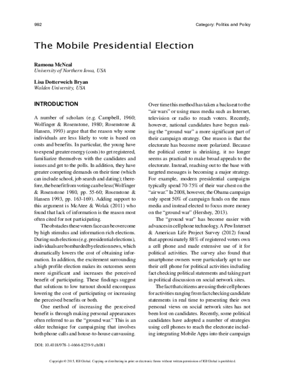 (PDF) The Mobile Presidential Election