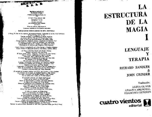 (PDF) La Estructura De La Magia I Lenguaje y Terapia