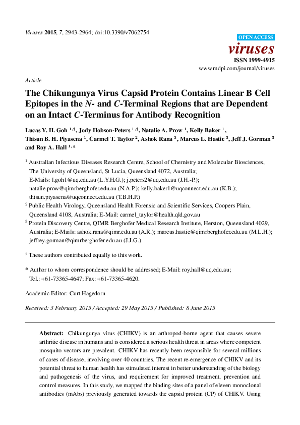Chikungunya virus testing picture