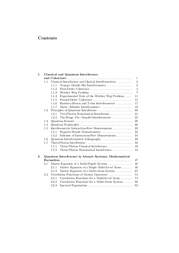 (PDF) Quantum Interference and Coherence