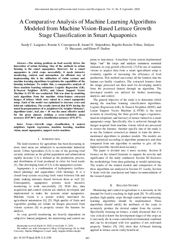 (PDF) A Comparative Analysis of Machine Learning Algorithms Modeled ...