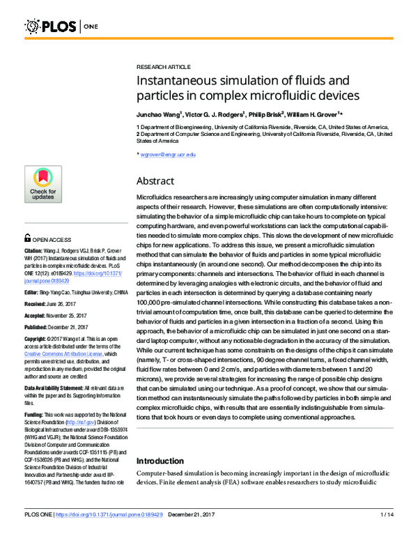 (PDF) Instantaneous simulation of fluids and particles in complex ...