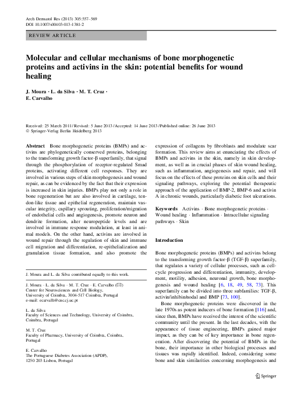(PDF) Molecular and cellular mechanisms of bone morphogenetic proteins ...