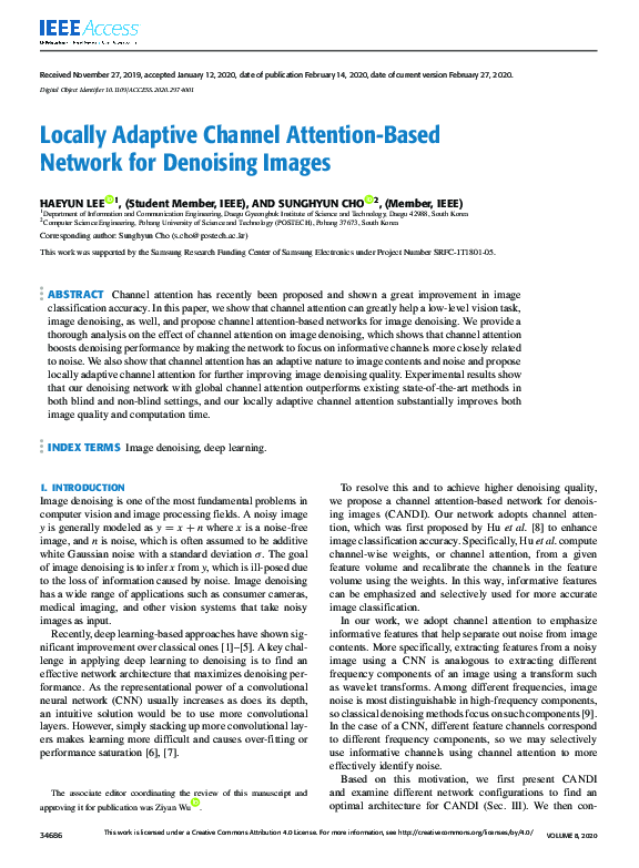 (PDF) Locally Adaptive Channel Attention-Based Network for Denoising Images