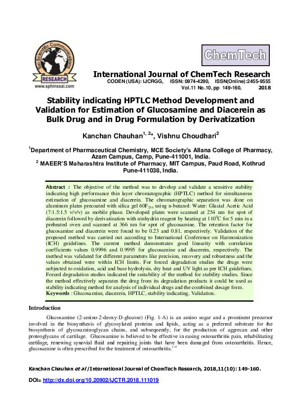 (PDF) Stability indicating HPTLC Method Development and Validation for ...