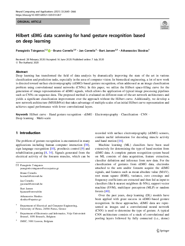 (PDF) Hilbert sEMG data scanning for hand gesture recognition based on ...