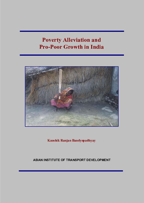 (PDF) Poverty Alleviation and Pro-Poor Growth in India