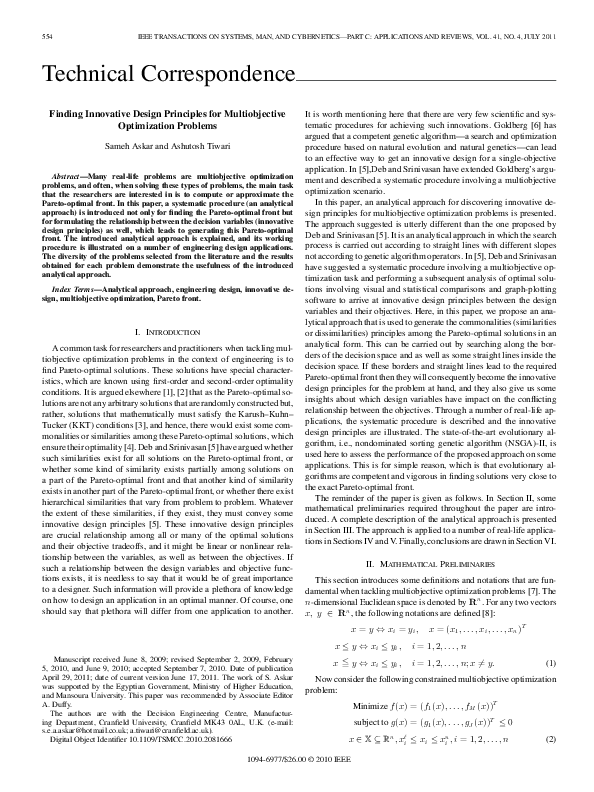 (PDF) Finding Innovative Design Principles for Multiobjective ...