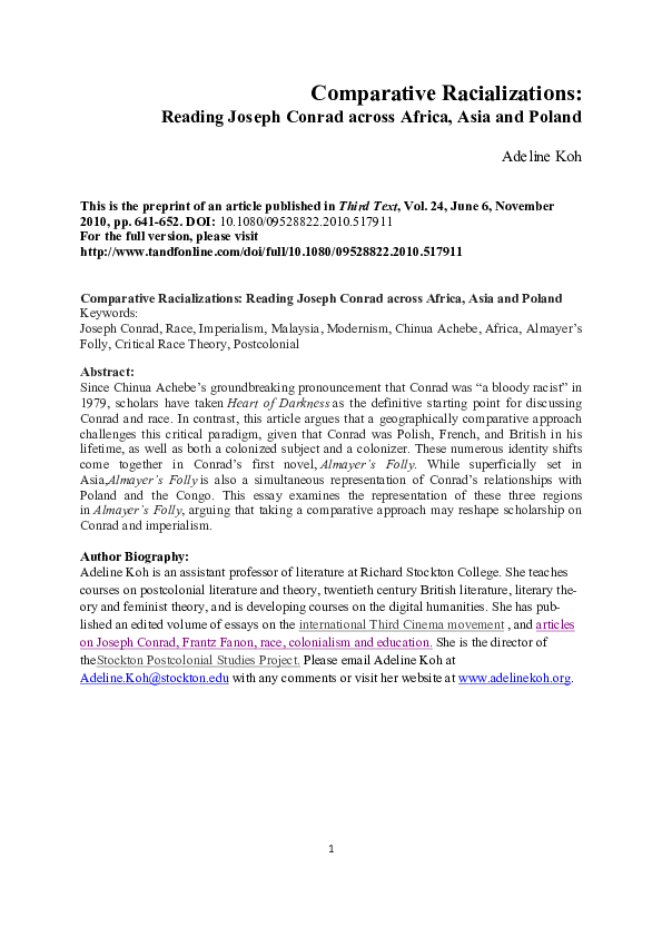 Joseph conrad picture