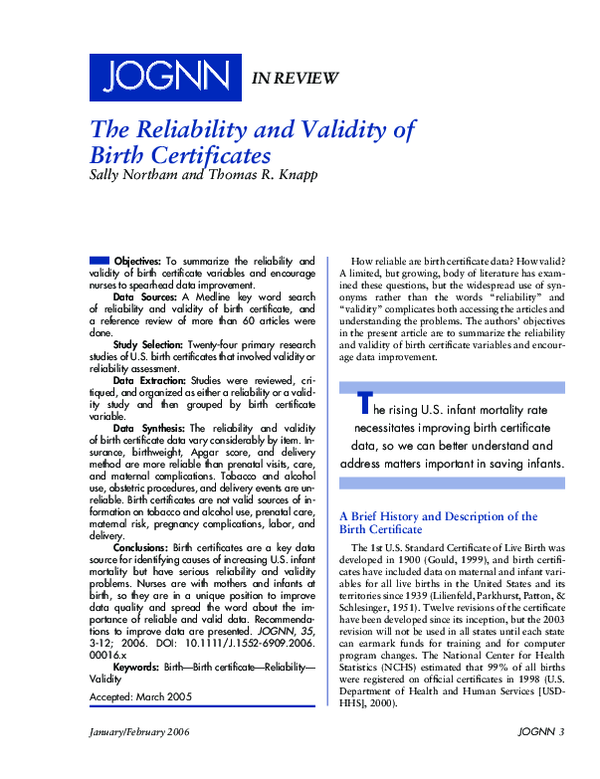 pdf-the-reliability-and-validity-of-birth-certificates-sally