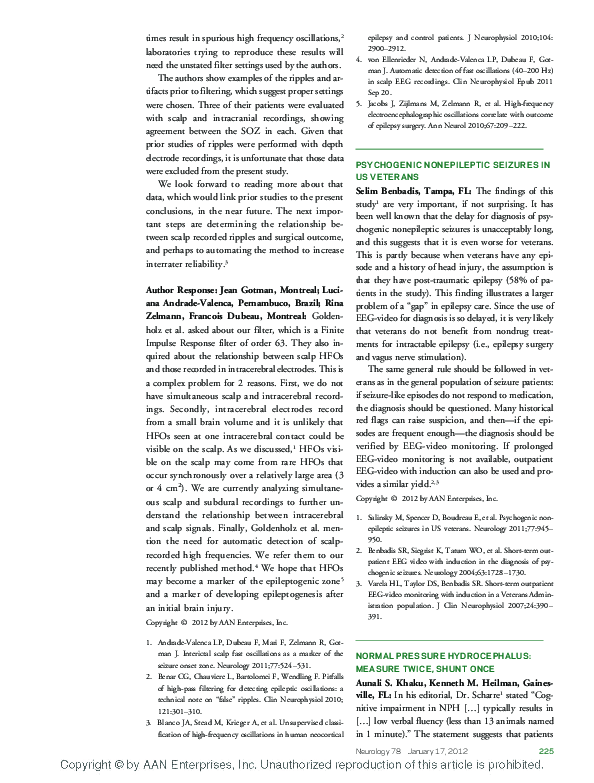 (PDF) Normal Pressure Hydrocephalus: Measure Twice, Shunt Once