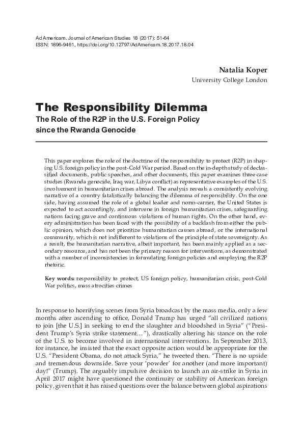 The R2P Controversy – WTQM