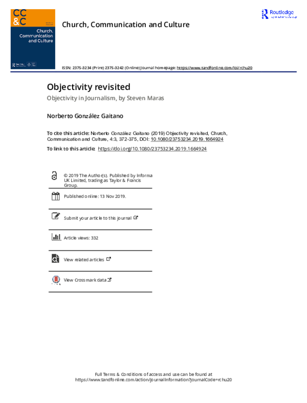 (PDF) Objectivity revisited