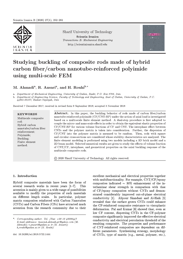 (PDF) Studying buckling of composite rods made of hybrid carbon fiber