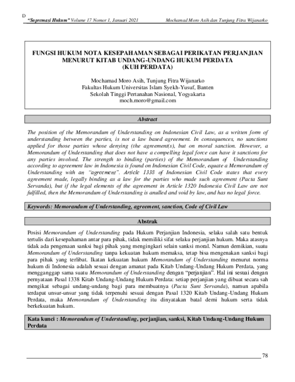 PDF Nota Kesepahaman