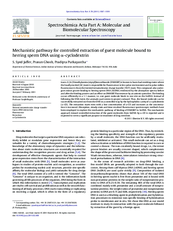 (PDF) Mechanistic pathway for controlled extraction of guest molecule