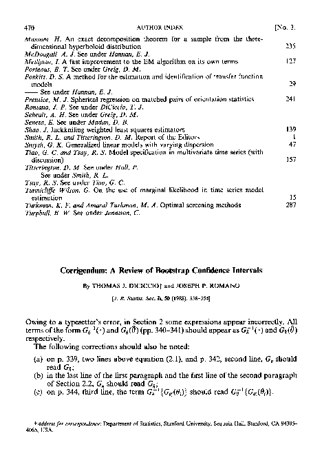 (PDF) A Review of Bootstrap Confidence Intervals
