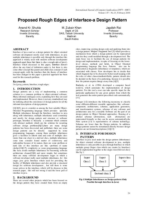 (PDF) Proposed Rough Edges of Interface-a Design Pattern