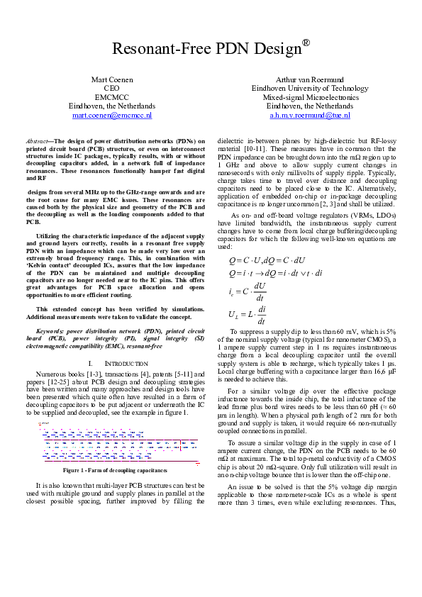 (PDF) Resonant-free PDN design®
