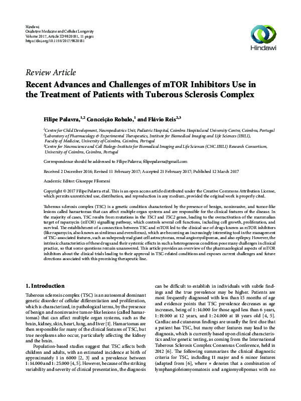 (PDF) Recent Advances and Challenges of mTOR Inhibitors Use in the ...