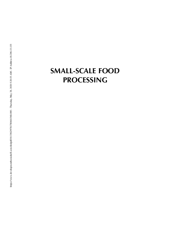 (PDF) SmallScale Food Processing Mike Battcock Academia.edu