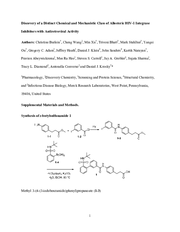 (PDF) Discovery of a Distinct Chemical and Mechanistic Class of ...